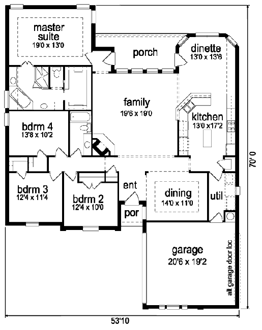 main floor house blueprint