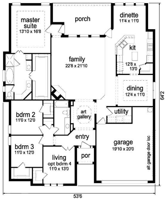 main floor house blueprint