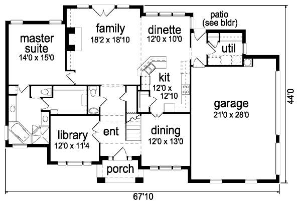 main floor house blueprint