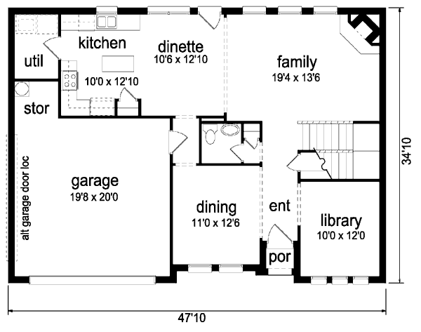main floor house blueprint