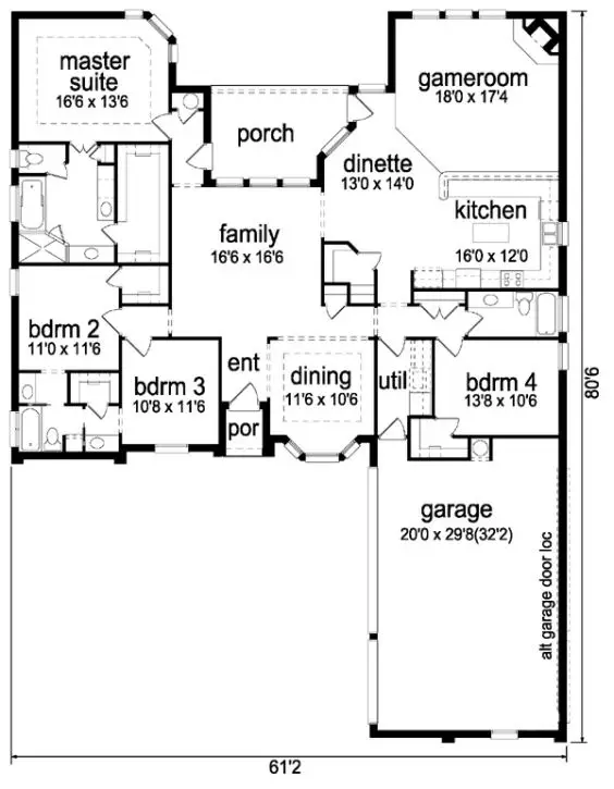 main floor house blueprint