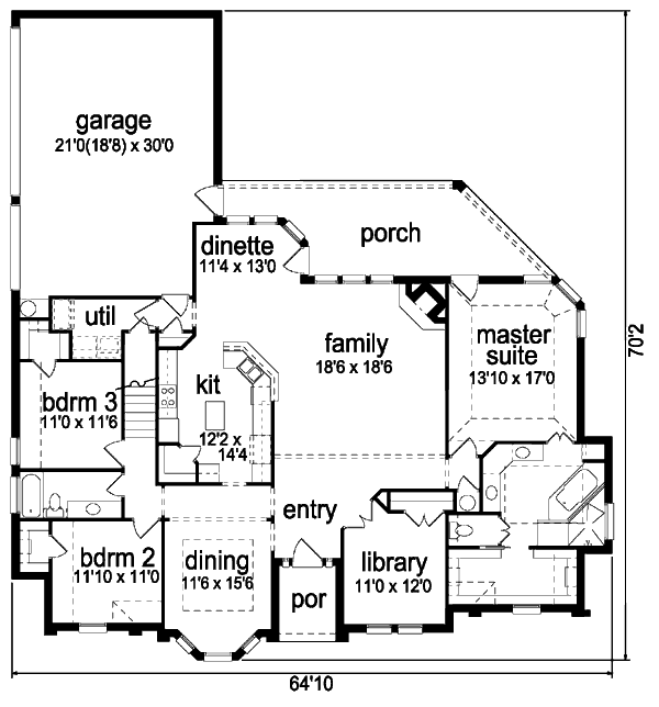 main floor house blueprint