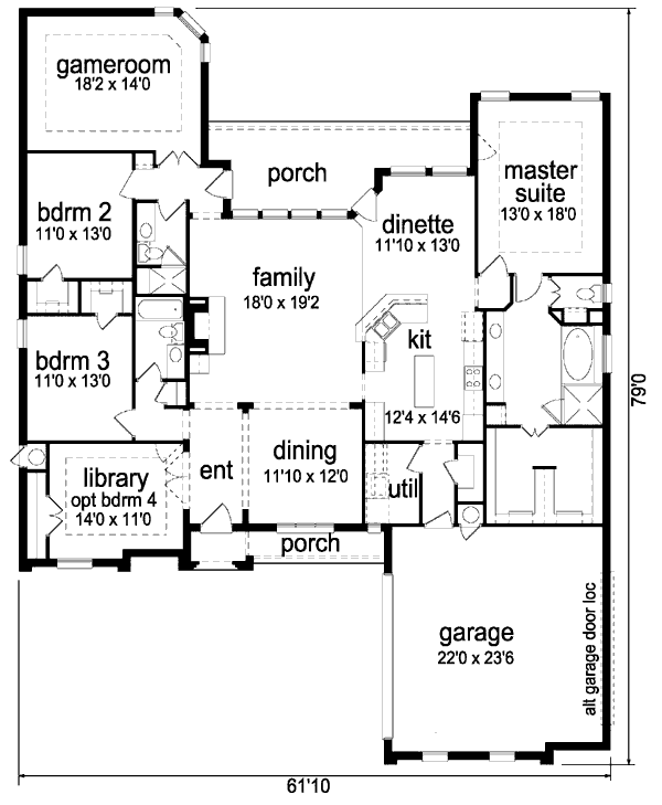 main floor house blueprint