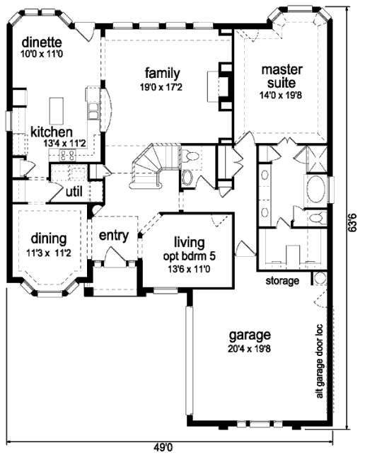 main floor house blueprint