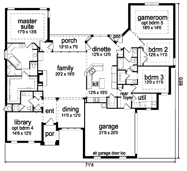 main floor house blueprint