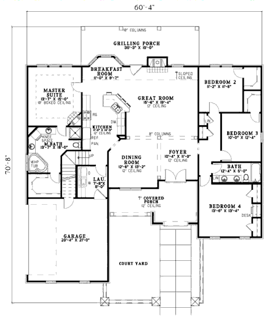 main floor house blueprint