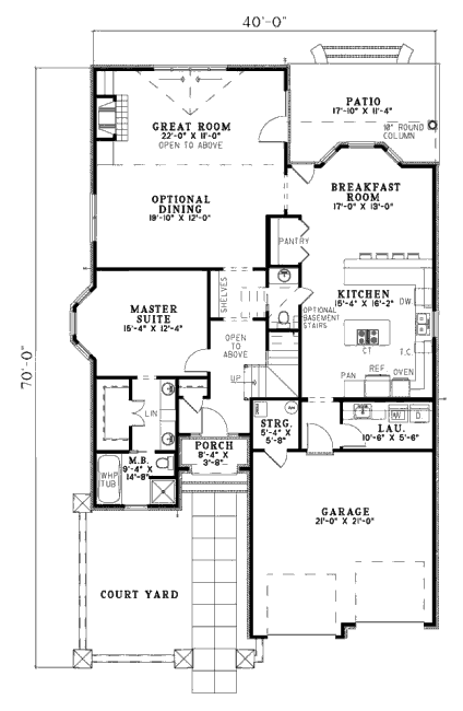 main floor house blueprint
