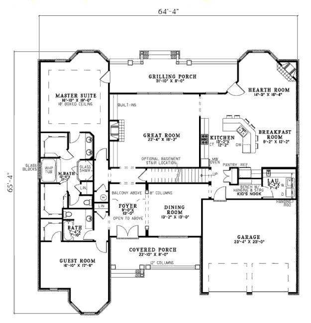 main floor house blueprint