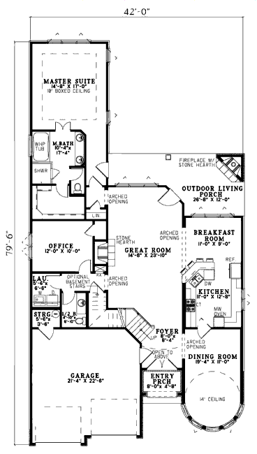 main floor house blueprint