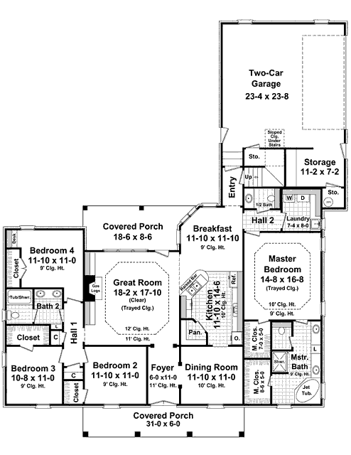 main floor house blueprint