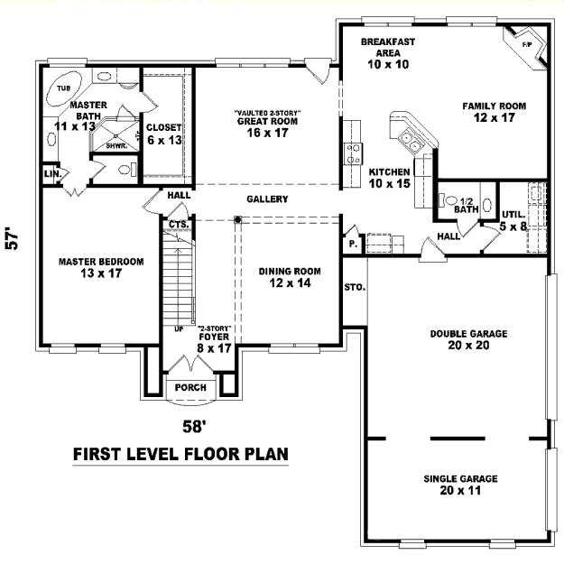 main floor house blueprint