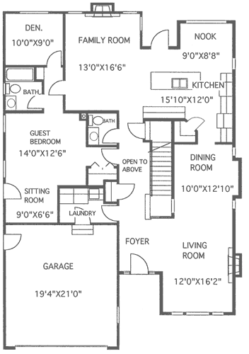 main floor house blueprint