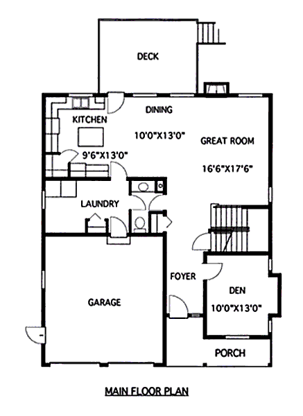 main floor house blueprint