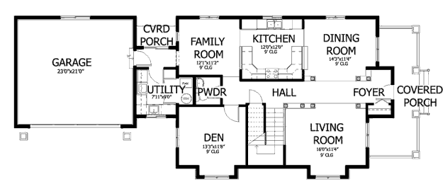 main floor house blueprint