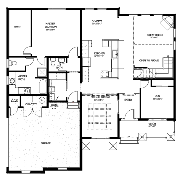 main floor house blueprint