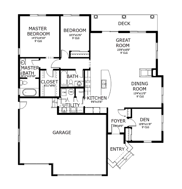 main floor house blueprint