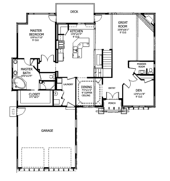 main floor house blueprint