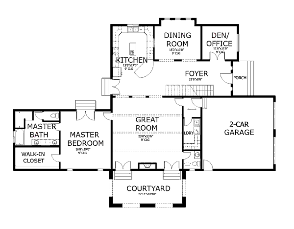 main floor house blueprint