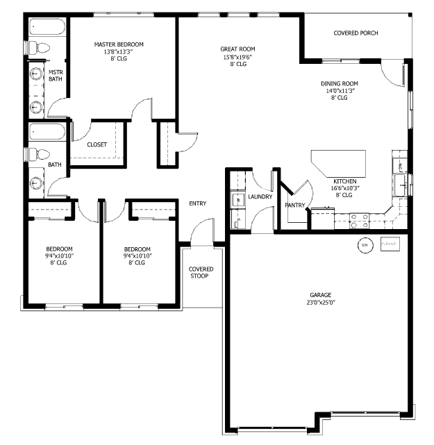 main floor house blueprint