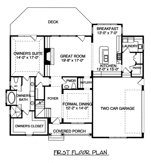 main floor house blueprint