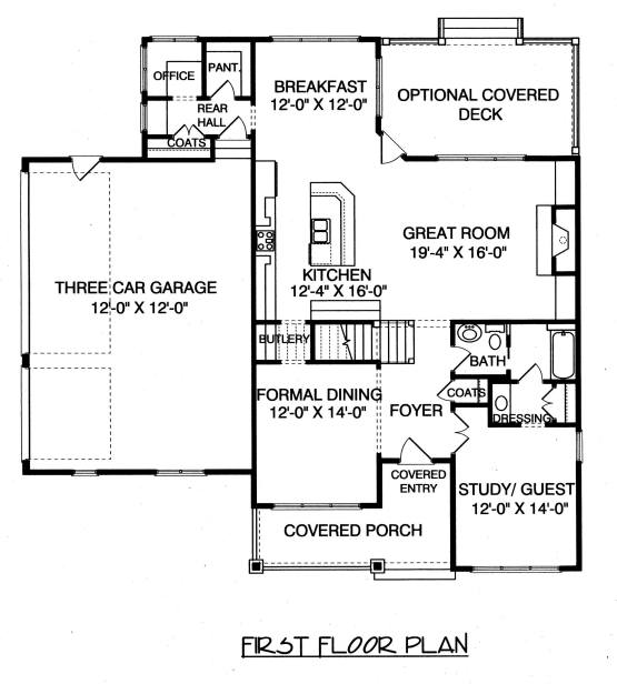 main floor house blueprint