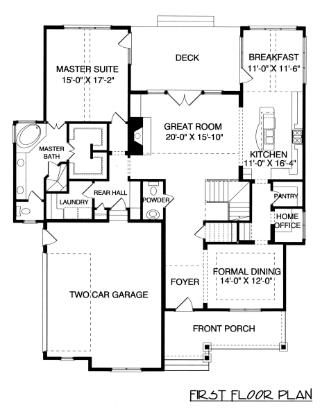 main floor house blueprint