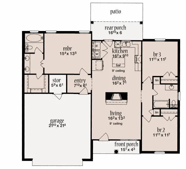 main floor house blueprint