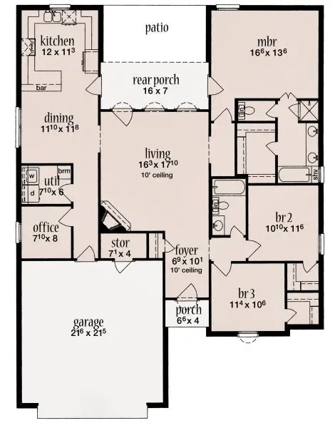 main floor house blueprint