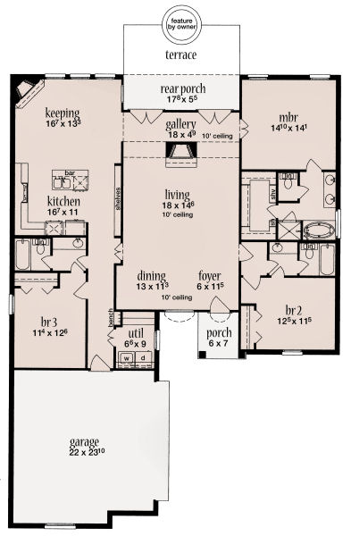 main floor house blueprint