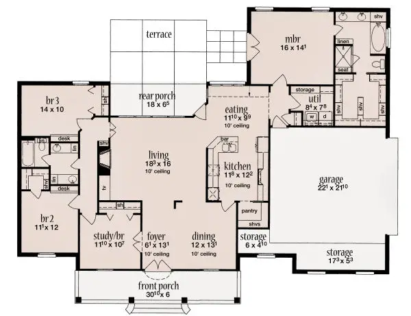main floor house blueprint
