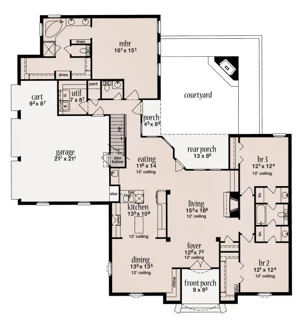 main floor house blueprint