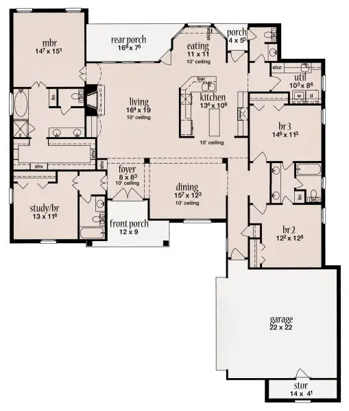 main floor house blueprint