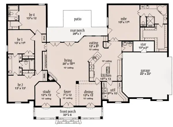 main floor house blueprint