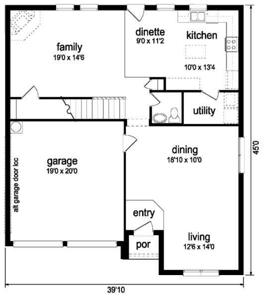 main floor house blueprint