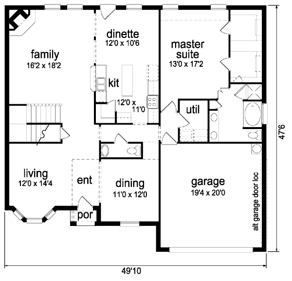 main floor house blueprint