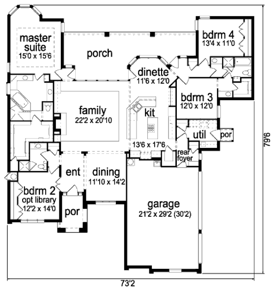 main floor house blueprint