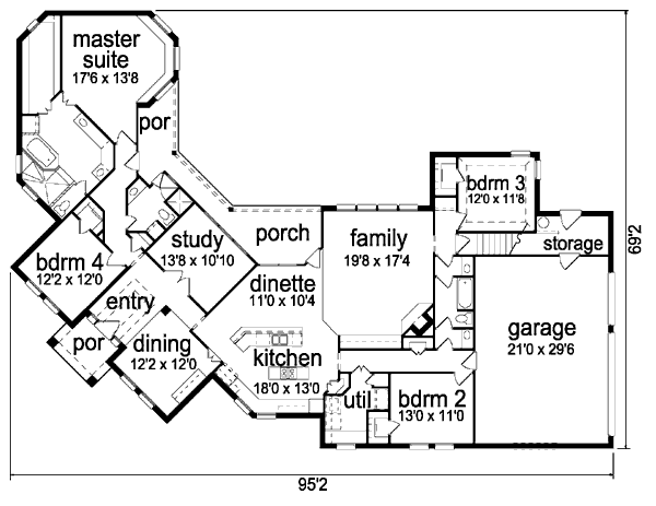 main floor house blueprint