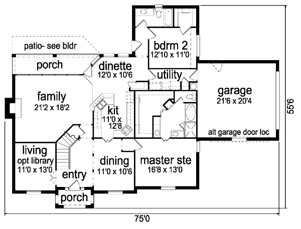 main floor house blueprint