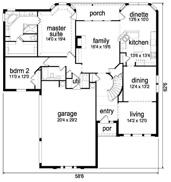 main floor house blueprint