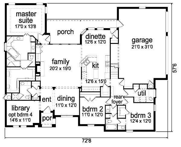 main floor house blueprint