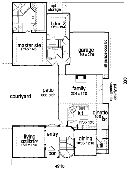 main floor house blueprint