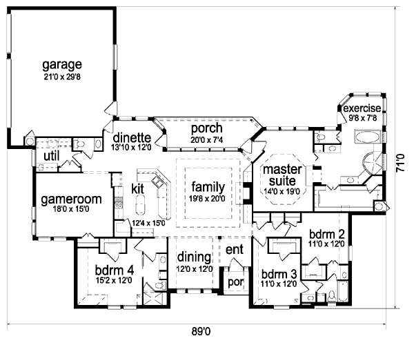 main floor house blueprint