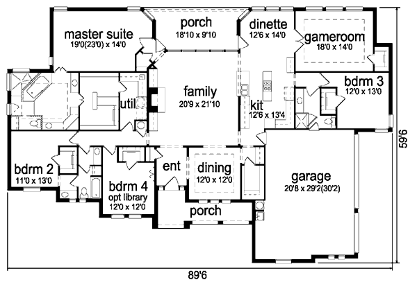 main floor house blueprint