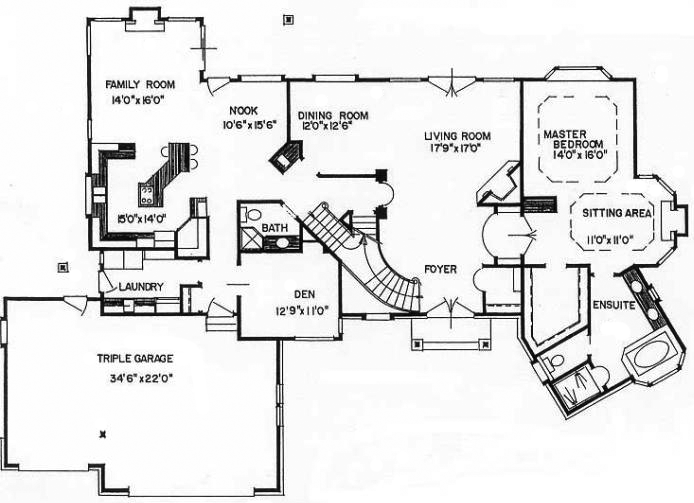 main floor house blueprint