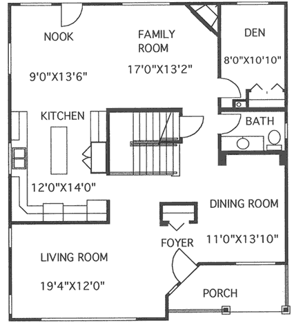 main floor house blueprint