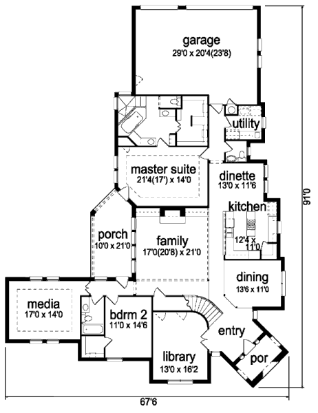 main floor house blueprint