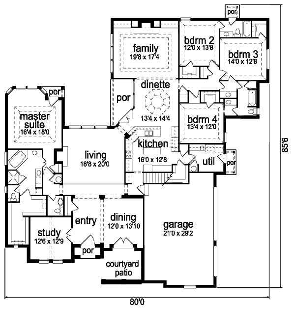 main floor house blueprint
