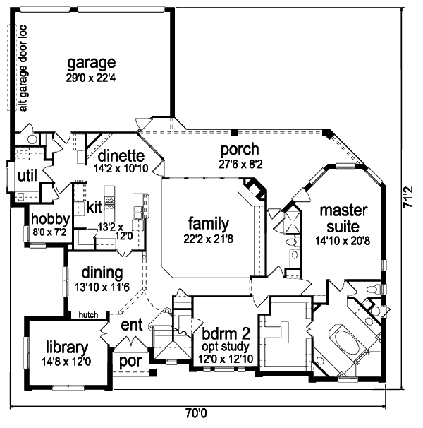 main floor house blueprint