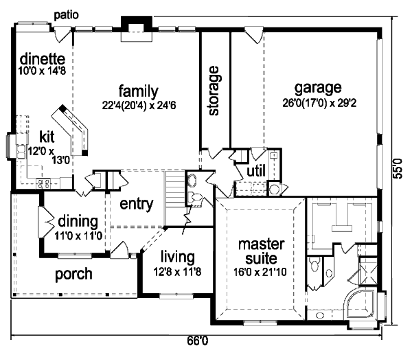 main floor house blueprint