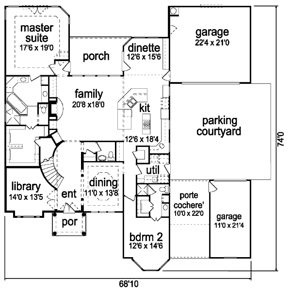 main floor house blueprint